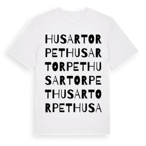 Husartorpet ordlek t-shirt – ekologisk bomull t-shirt från Pinshirt