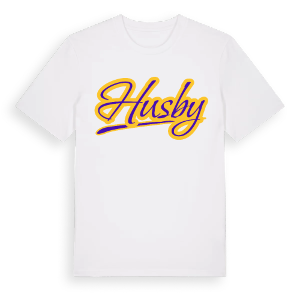 Husby baseball t-shirt – ekologisk bomull t-shirt från Pinshirt