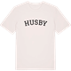 Vintage White t-shirt med Husby böjd t-shirt