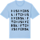 Blue Soul t-shirt med Husby Enskifte ordlek t-shirt