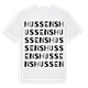 White t-shirt med Hussens ordlek t-shirt