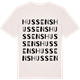 Vintage White t-shirt med Hussens ordlek t-shirt