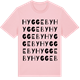 Pink Cotton t-shirt med Hyggeby ordlek t-shirt
