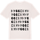 Vintage White t-shirt med Hyggeby ordlek t-shirt