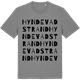 Mid Heather Gray t-shirt med Hyndevadstrand ordlek t-shirt