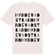 Vintage White t-shirt med Hyndevadstrand ordlek t-shirt
