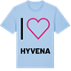 Blue Soul t-shirt med Jag älskar Hyvena t-shirt stort tryck