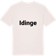 Vintage White t-shirt med Idinge fetstil t-shirt