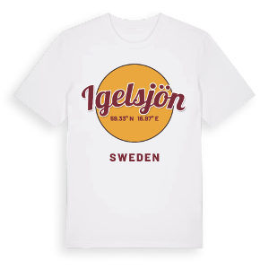 Igelsjön cirkel t-shirt – ekologisk bomull t-shirt från Pinshirt