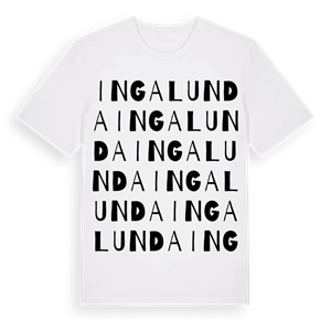 Ingalunda ordlek t-shirt – ekologisk bomull t-shirt från Pinshirt