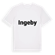 White t-shirt med Ingeby fetstil t-shirt