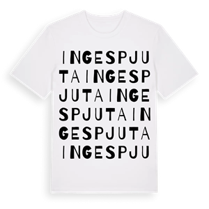 Ingespjuta ordlek t-shirt – ekologisk bomull t-shirt från Pinshirt