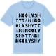 Blue Soul t-shirt med Ingolvshyttan ordlek t-shirt