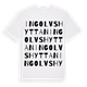 White t-shirt med Ingolvshyttan ordlek t-shirt