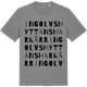 Mid Heather Gray t-shirt med Ingolvshyttans harkärr ordlek t-shirt