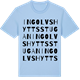 Blue Soul t-shirt med Ingolvshyttsstugan ordlek t-shirt