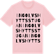 Pink Cotton t-shirt med Ingolvshyttsstugan ordlek t-shirt