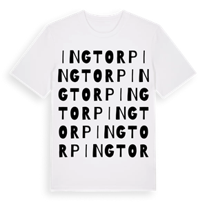 Ingtorp ordlek t-shirt – ekologisk bomull t-shirt från Pinshirt