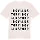 Vintage White t-shirt med Ingvaldstorp ordlek t-shirt