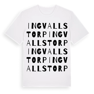 Ingvallstorp ordlek t-shirt – ekologisk bomull t-shirt från Pinshirt