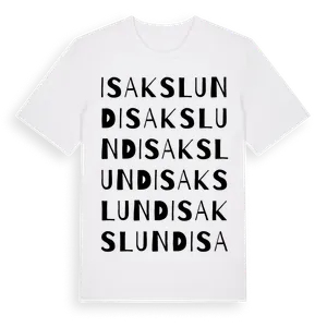 Isakslund ordlek t-shirt – ekologisk bomull t-shirt från Pinshirt