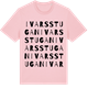 Pink Cotton t-shirt med Ivarsstugan ordlek t-shirt