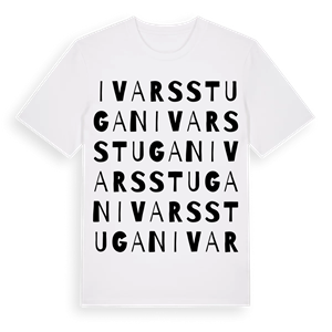 Ivarsstugan ordlek t-shirt – ekologisk bomull t-shirt från Pinshirt
