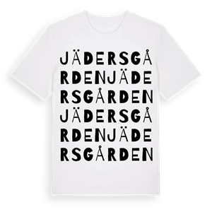 Jädersgården ordlek t-shirt – ekologisk bomull t-shirt från Pinshirt