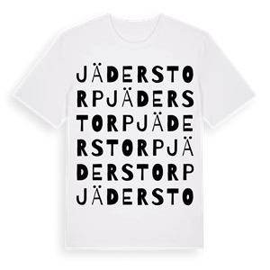 Jäderstorp ordlek t-shirt – ekologisk bomull t-shirt från Pinshirt