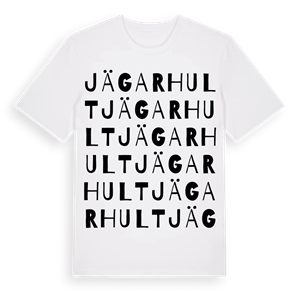 Jägarhult ordlek t-shirt – ekologisk bomull t-shirt från Pinshirt