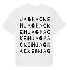 Jagbacken ordlek t-shirt – ekologisk bomull t-shirt från Pinshirt