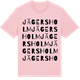 Pink Cotton t-shirt med Jägersholm ordlek t-shirt
