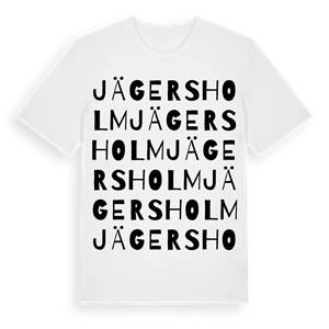 Jägersholm ordlek t-shirt – ekologisk bomull t-shirt från Pinshirt