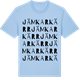 Blue Soul t-shirt med Jämkarkärr ordlek t-shirt
