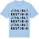 Blue Soul t-shirt med Jämkarkärrstugan ordlek t-shirt