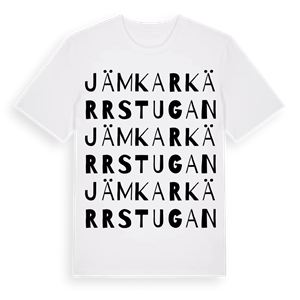 Jämkarkärrstugan ordlek t-shirt – ekologisk bomull t-shirt från Pinshirt