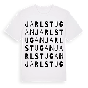 Jarlstugan ordlek t-shirt – ekologisk bomull t-shirt från Pinshirt