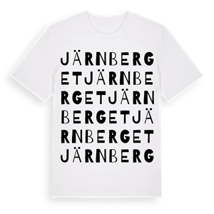 Järnberget ordlek t-shirt – ekologisk bomull t-shirt från Pinshirt