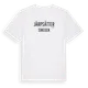 White t-shirt med Järpsätter i Sverige t-shirt