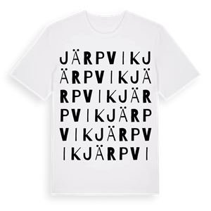 Järpvik ordlek t-shirt – ekologisk bomull t-shirt från Pinshirt