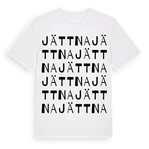 Jättna ordlek t-shirt – ekologisk bomull t-shirt från Pinshirt