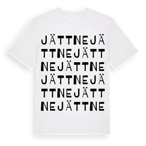 Jättne ordlek t-shirt – ekologisk bomull t-shirt från Pinshirt