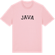 Pink Cotton t-shirt med Java böjd t-shirt