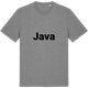 Mid Heather Gray t-shirt med Java fetstil t-shirt