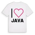 Jag älskar Java t-shirt stort tryck