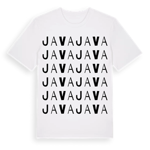 Java ordlek t-shirt – ekologisk bomull t-shirt från Pinshirt