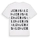 Jerusalem ordlek t-shirt