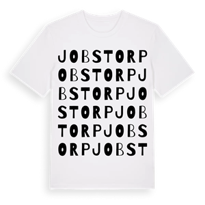 Jobstorp ordlek t-shirt – ekologisk bomull t-shirt från Pinshirt