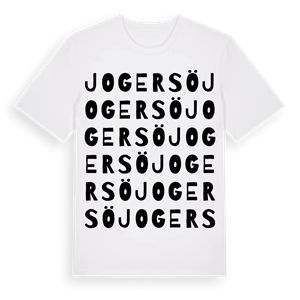 Jogersö ordlek t-shirt – ekologisk bomull t-shirt från Pinshirt