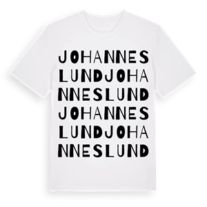 Johanneslund ordlek t-shirt – ekologisk bomull t-shirt från Pinshirt